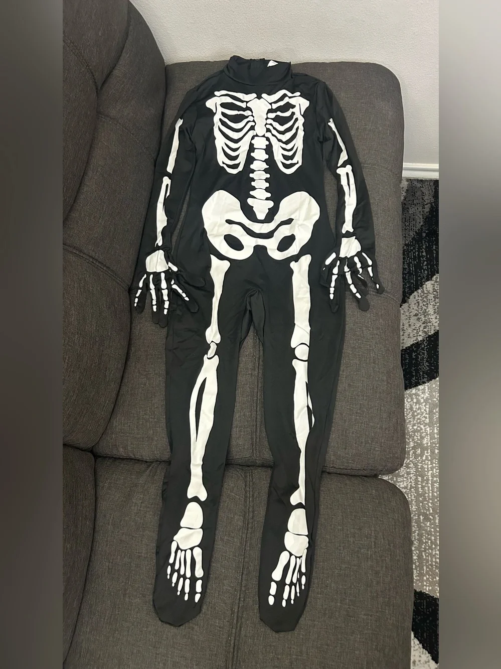 Spooktacular Creations Boy Halloween Skeleton Costume For Kids Outfit Jumpsuit S